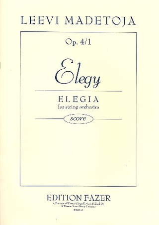 Elegy Op. 4/1 (MADETOJA LEEVI)