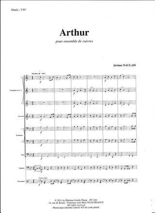Arthur (2 Trompettes, Cor, Trombone, Tuba)