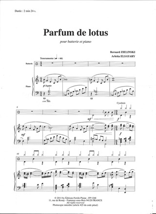 Parfum De Lotus (Batterie Et Piano)