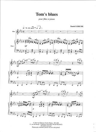 Tom's Blues (Flûte Et Piano)