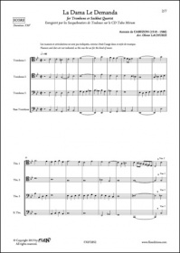 La Dama Le Demanda - A. D. Cabezon - Quatuor De Trombones