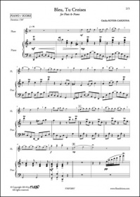Bleu, Tu Croises - C. Royer-Cardona - Flûte Et Piano (ROYER-CARDONA CECILIA)