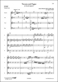 Toccata Et Fugue - J. S. Bach - Quatuor De Flûtes A Bec (BACH JOHANN SEBASTIAN)