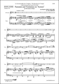 Fantaisie Et Variations Suracteon- J. B. Arban - Cornet Et Piano (ARBAN JEAN-BAPTISTE)