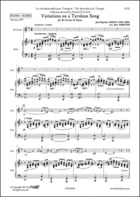 Variations Sur Une Chanson Tyrolienne - J. B. Arban - Cornet Et Piano (ARBAN JEAN-BAPTISTE)