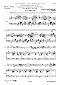 Fantaisie Et Variations Sur La Cavatine De Béatrice Di Tenda - J. B. Arban - Cornet Et Piano (ARBAN JEAN-BAPTISTE)