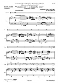 Variations Survois-Tu La Neige Qui Brille?- J. B. Arban - Cornet Et Piano