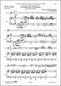 Cavatine Et Variations - J. B. Arban - Cornet Et Piano (ARBAN JEAN-BAPTISTE)