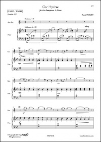 Cor Hydrae - P. Proust - Saxophone Alto Et Piano (PROUST PASCAL)
