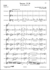 Sanctus - D. 56 - F. Schubert - Trio De Saxophones