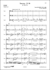 Sanctus - D. 56 - F. Schubert - Trio De Tubas (SCHUBERT FRANZ)
