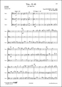 Trio - D. 43 - F. Schubert - Trio De Tubas (SCHUBERT FRANZ)