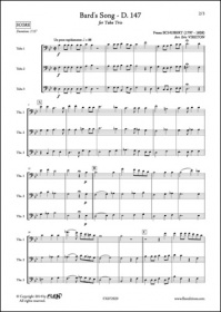 Chanson Du Barde - D. 147 - F. Schubert - Trio De Tubas (SCHUBERT FRANZ)