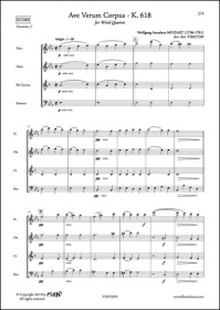 Ave Verum Corpus K.618 - W. A. Mozart - Quatuor A Vents (MOZART WOLFGANG AMADEUS)