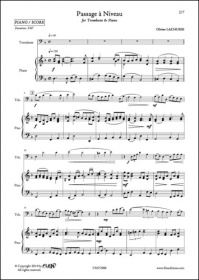 Passage A Niveau - O. Lachurie - Trombone Et Piano (LACHURIE OLIVIER)