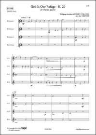 God Is Our Refuge K. 20 - W. A. Mozart - Quatuor De Clarinettes (MOZART WOLFGANG AMADEUS)