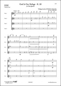 God Is Our Refuge K. 20 - W. A. Mozart - Quatuor De Flûtes (MOZART WOLFGANG AMADEUS)