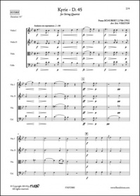 Kyrie - D. 45 - F. Schubert - Quatuor A Cordes (SCHUBERT FRANZ)