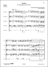 Fanfare - H. H. Harty - Quatuor De Trompettes Et Caisse Claire