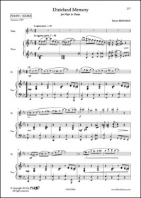 Dixieland Memory - P. Bernard - Flûte Et Piano (BERNARD PATRICE)