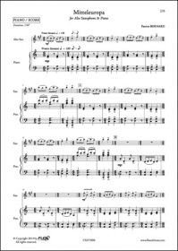 Mitteleuropa - P. Bernard - Saxophone Alto Et Piano (BERNARD PATRICE)
