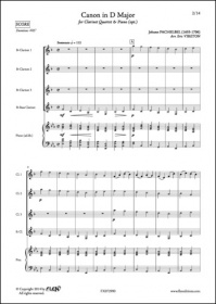 Canon En Ré Majeur - J. Pachelbel - Quatuor De Clarinettes Et Piano
