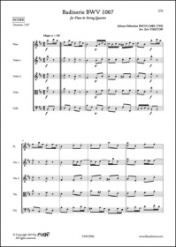Badinerie Bwv 1067 - J. S. Bach - Flûte Et Quatuor A Cordes (BACH JOHANN SEBASTIAN)