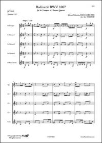 Badinerie Bwv 1067 - J. S. Bach - Trompette Et Quatuor De Clarinettes (BACH JOHANN SEBASTIAN)