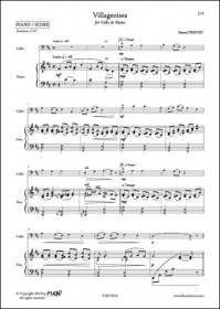 Villageoises - P. Proust - Violoncelle Et Piano (PROUST PASCAL)