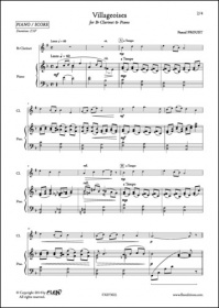 Villageoises - P. Proust - Clarinette Et Piano (PROUST PASCAL)