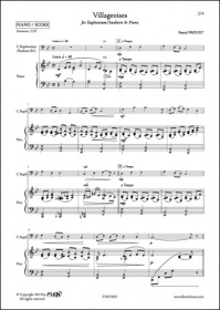 Villageoises - P. Proust - Euphonium/Saxhorn Et Piano