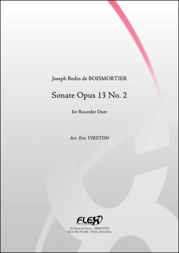 Sonata Op. 13 No. 2 (BOISMORTIER JOSEPH BODIN DE)
