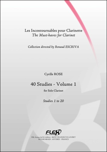 40 Etudes - Vol.1 - Etudes 1 A 20 (ROSE CYRILLE)