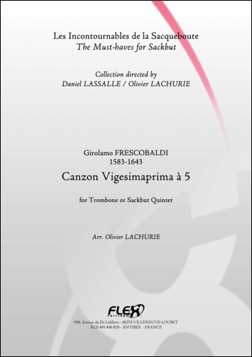 Canzon Vigesimaprima A 5 (FRESCOBALDI GIROLAMO)