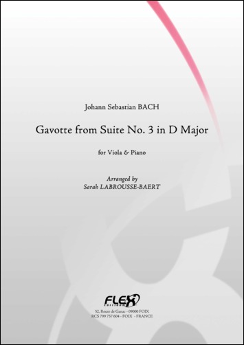 Gavotte De La Suite No. 3 En Ré Majeur (BACH JOHANN SEBASTIAN)
