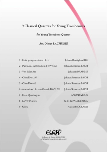 9 Quatuors Classiques Pour Les Jeunes Trombonistes (LACHURIE OLIVIER)