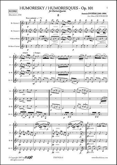 Humoresques Op. 101 - N 8 (DVORAK ANTONIN)