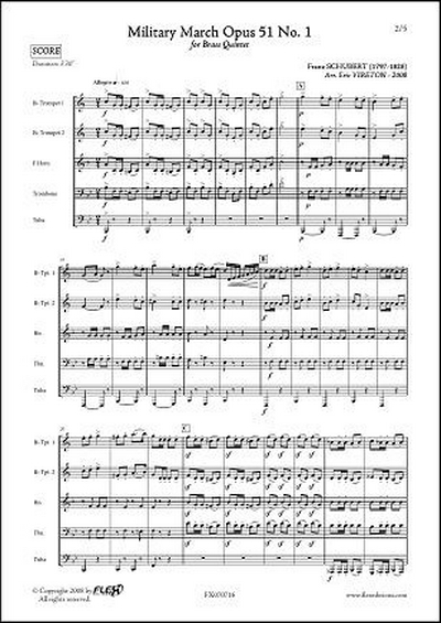 Marche Militaire Op. 51 #1 (SCHUBERT FRANZ)