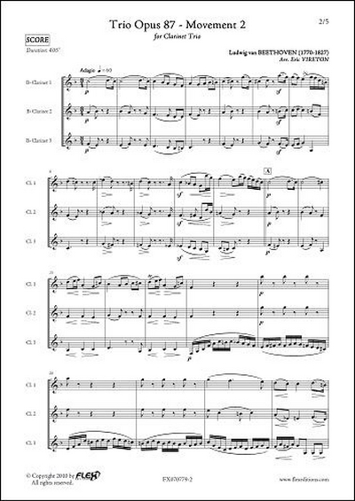 Trio Op. 87 - Mvt 2 (BEETHOVEN LUDWIG VAN)