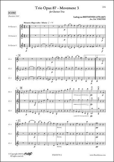 Trio Op. 87 - Mvt 3 (BEETHOVEN LUDWIG VAN)