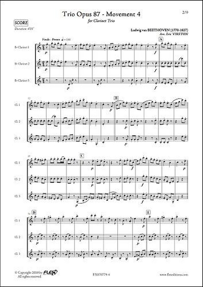 Trio Op. 87 - Mvt 4