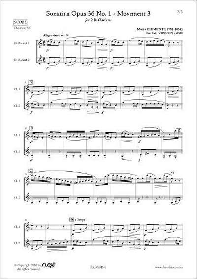 Sonatine Op. 36 #1 - Mouvement 3