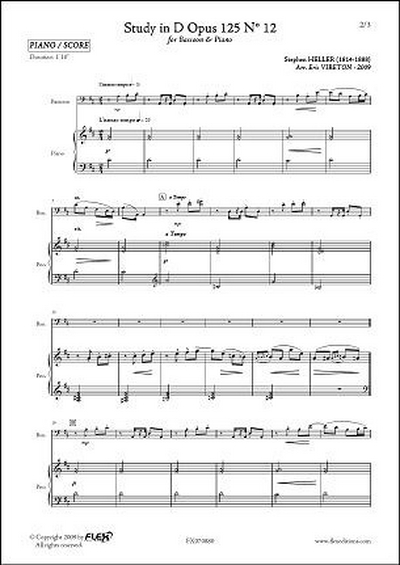 Etude En Ré Op. 125 #12 (HELLER STEPHEN)