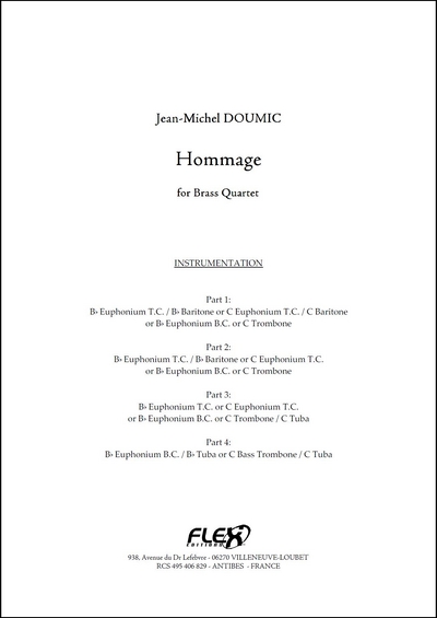 Hommage (DOUMIC JEAN-MICHEL)