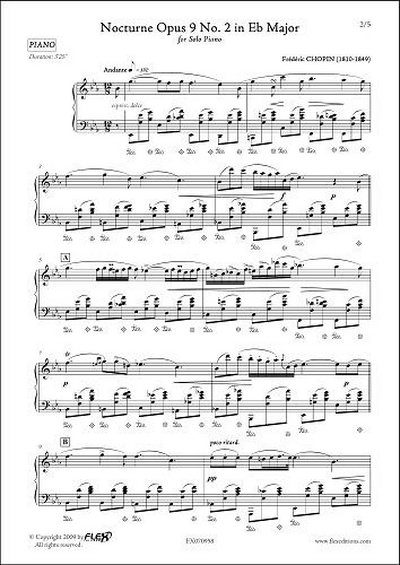 Nocturne En Mib Majeur Op. 9 #2 (CHOPIN FREDERIC)