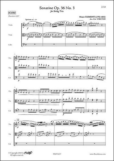 Sonatine Op. 36 #3 (CLEMENTI MUZIO)