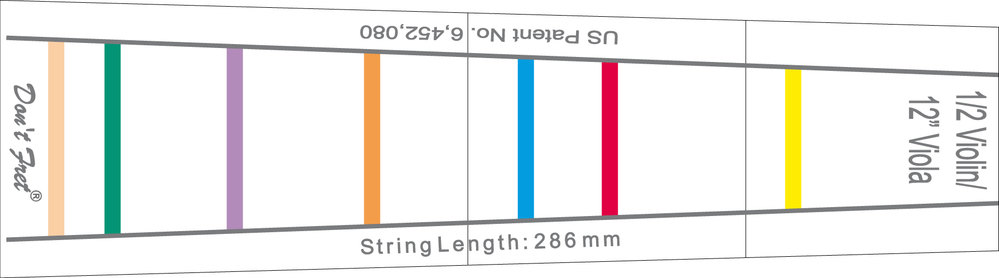 Rep&egrave;res Pour Touche 3/4 Violon et Alto 33 CM (13'') Outils