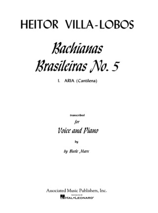 Villa-Lobos Bachianas Brasileiras No5 I. Aria Voix/Piano