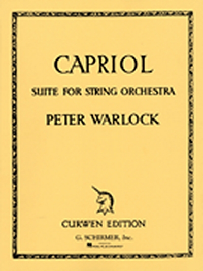 Warlock Peter Capriol Suite For String Orchestra (WARLOCK PETER)