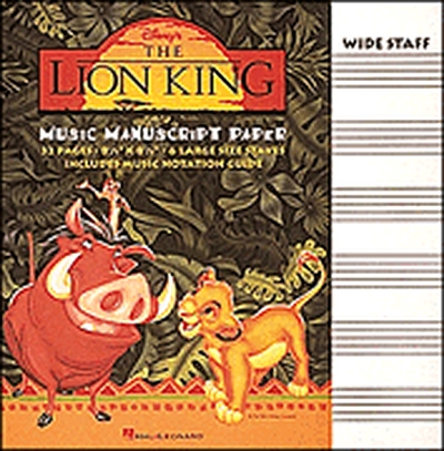 Lion King Music Manuscript Paper